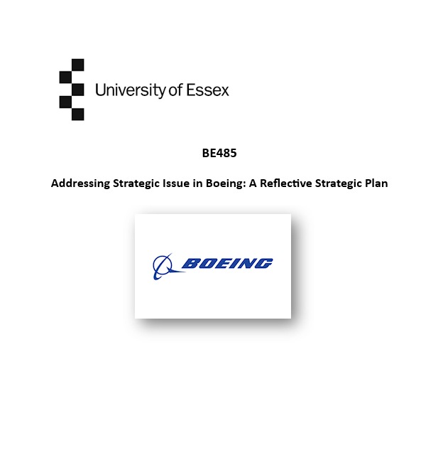Boeing strategic plan cover